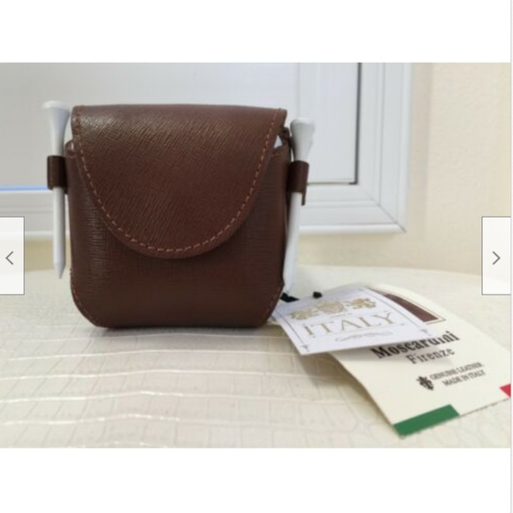 Moscardini Firenze 4x Golf Balls Golf Tees Case - Picture 1 of 5